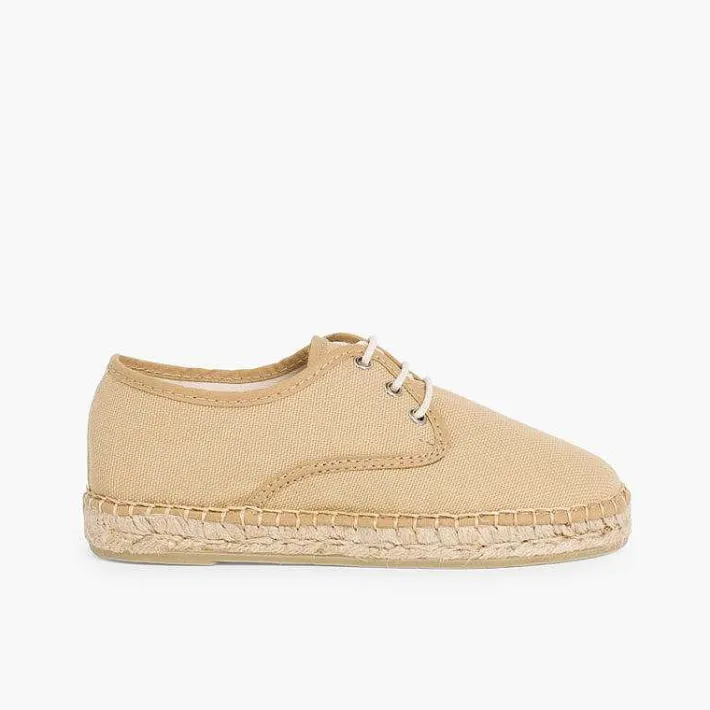 Pisamonas Brogues And Bluchers>Canvas Bluchers With Rope Sole
