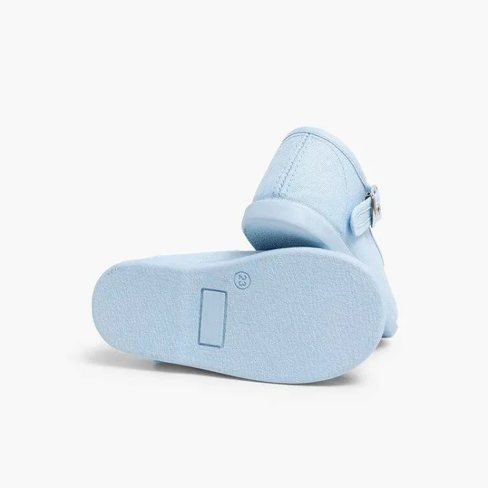 Pisamonas T-Bar Shoes>Canvas Buckle Up T-Bar Shoes