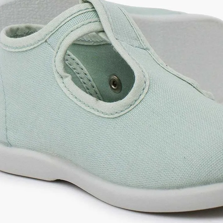 Pisamonas T-Bar Shoes>Canvas Buckle Up T-Bar Shoes