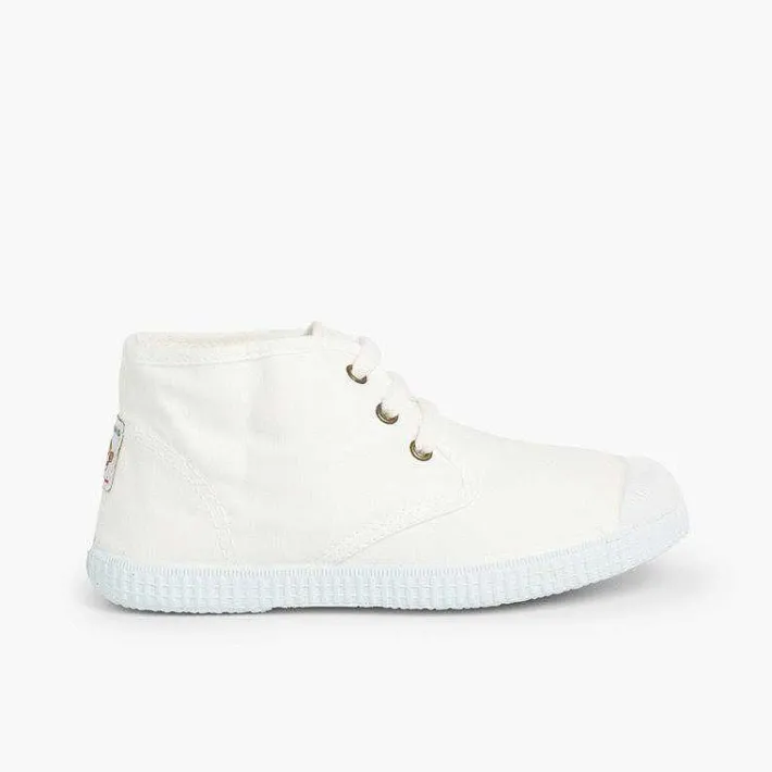 Pisamonas Boots>Canvas High Top Trainers