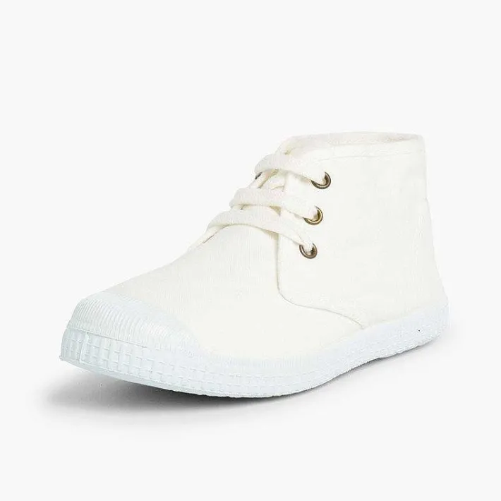Pisamonas Boots>Canvas High Top Trainers