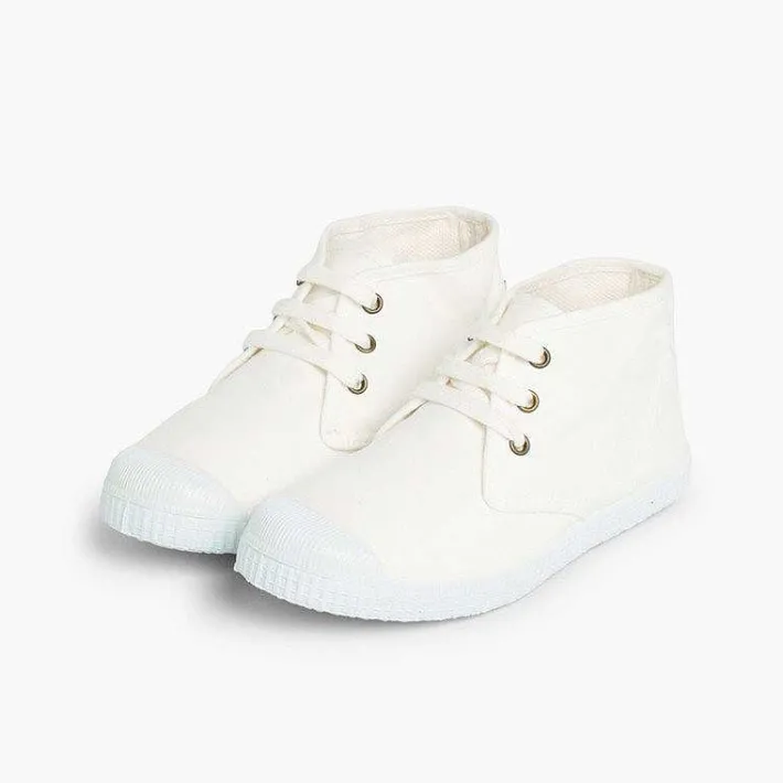 Pisamonas Boots>Canvas High Top Trainers