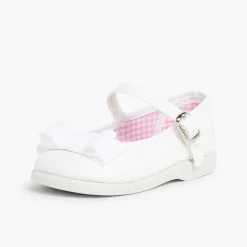 Pisamonas Mary Janes>Canvas Mary Janes Cobbler Bow