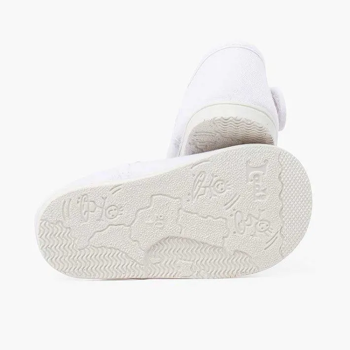 Pisamonas Mary Janes>Canvas Mary Janes Thin Sole Riptape