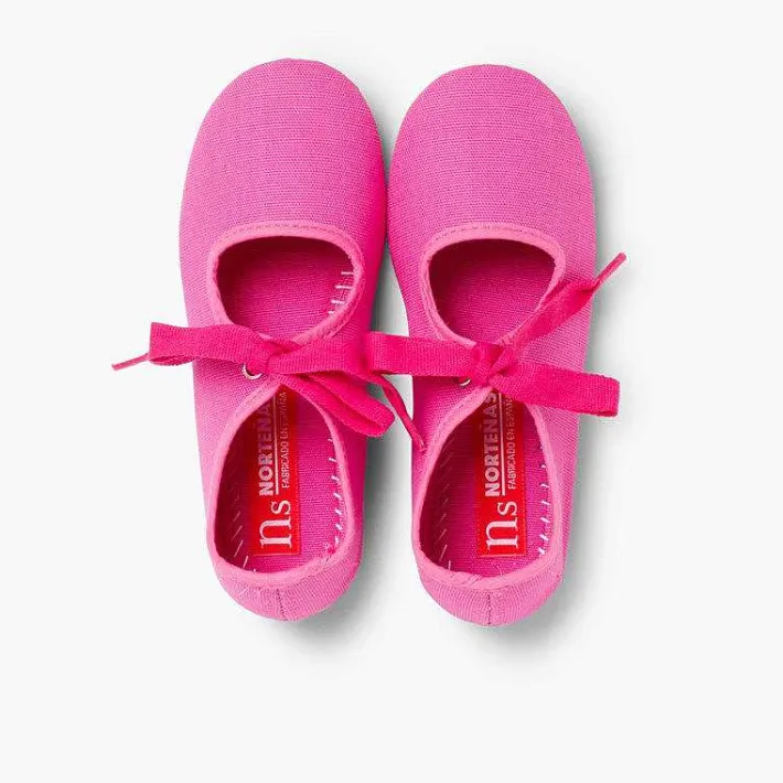 Pisamonas Mary Janes>Canvas Mary Janes With Bow