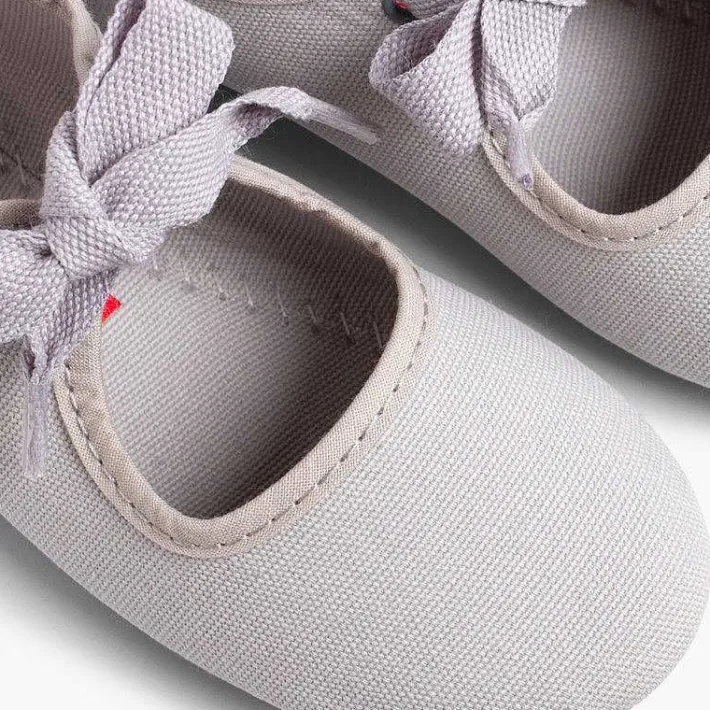 Pisamonas Mary Janes>Canvas Mary Janes With Bow