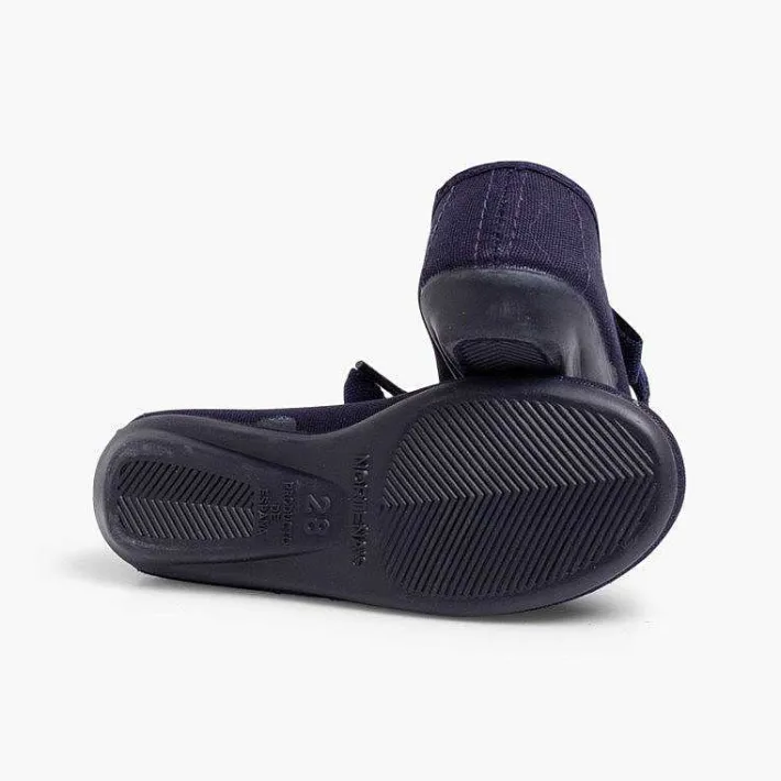Pisamonas Mary Janes>Canvas Mary Janes With Bow