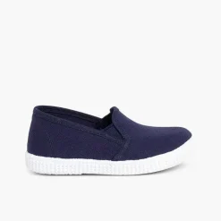 Pisamonas Trainers>Canvas Plimsoll With Elastic