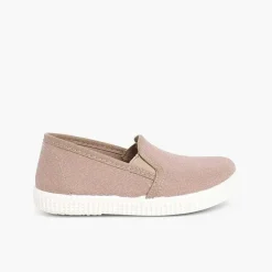Pisamonas Trainers>Canvas Plimsoll With Elastic