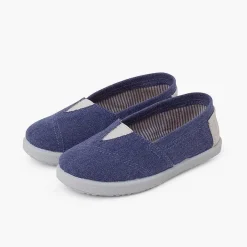 Pisamonas Trainers>Canvas Trainers With Elastic And Heel Detail