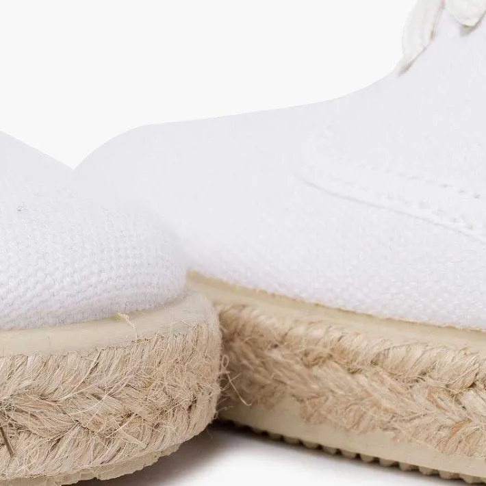 Pisamonas Espadrilles>Canvas Trainers With Espadrilles Laces And Sole