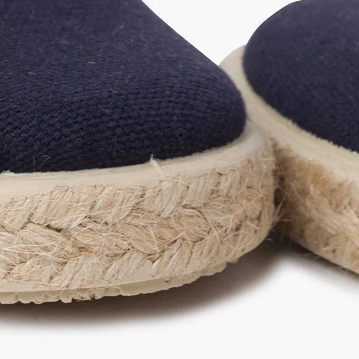 Pisamonas Espadrilles>Canvas Trainers With Espadrilles Laces And Sole