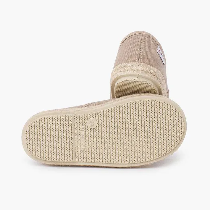 Pisamonas Espadrilles>Canvas Trainers With Espadrilles Laces And Sole