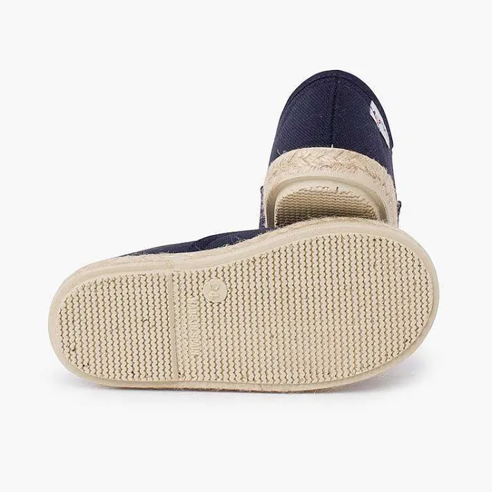 Pisamonas Espadrilles>Canvas Trainers With Espadrilles Laces And Sole