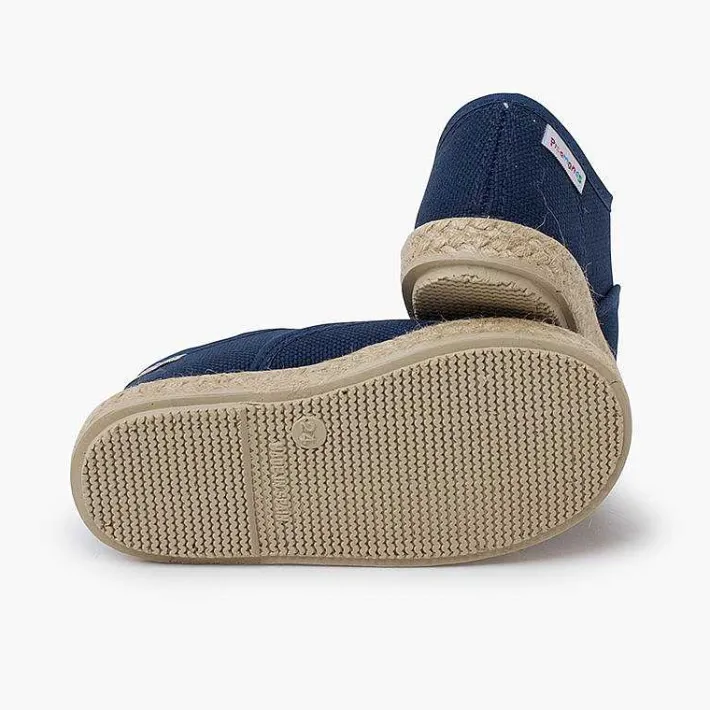 Pisamonas Espadrilles>Canvas Trainers With Espadrilles Laces And Sole