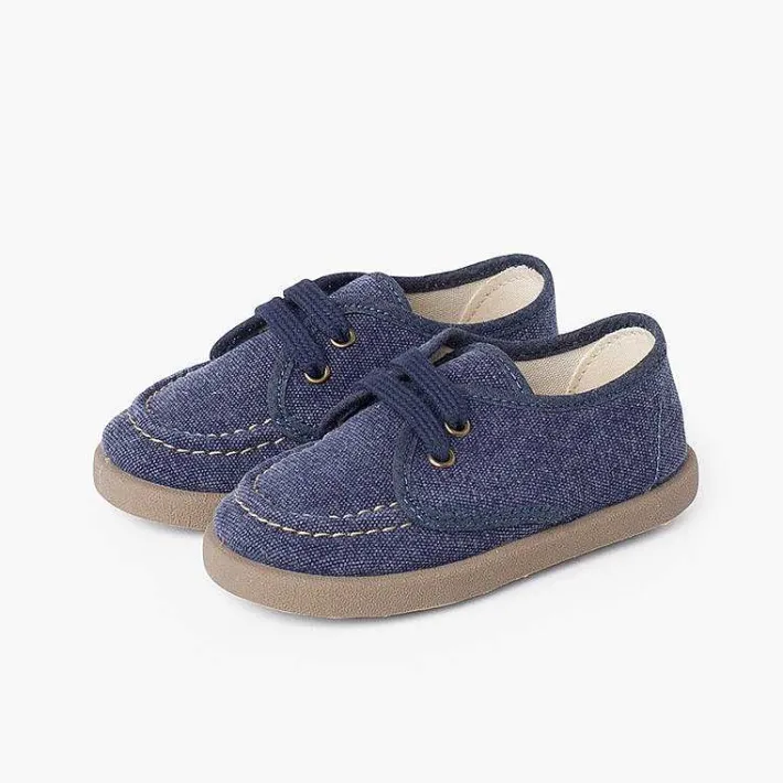 Pisamonas Trainers>Casual Canvas Deck Shoes With Sport Sole