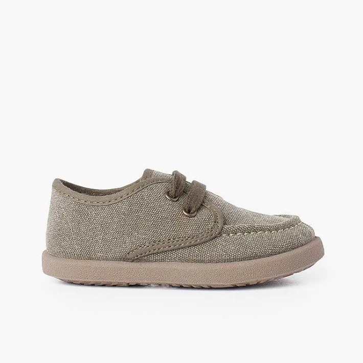 Pisamonas Trainers>Casual Canvas Deck Shoes With Sport Sole