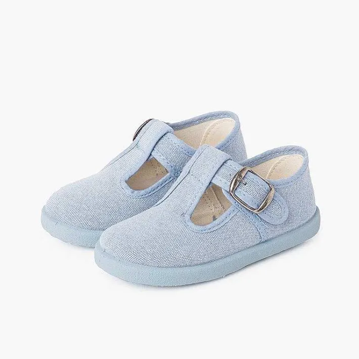 Pisamonas T-Bar Shoes>Casual T-Bar Shoes With Sport Sole Same Tone