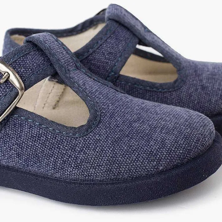 Pisamonas T-Bar Shoes>Casual T-Bar Shoes With Sport Sole Same Tone