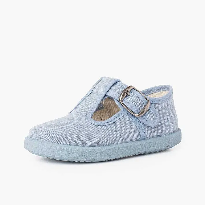 Pisamonas T-Bar Shoes>Casual T-Bar Shoes With Sport Sole Same Tone