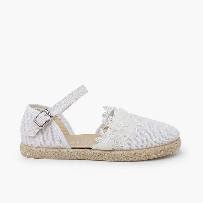 Pisamonas Espadrilles>Ceremony Espadrilles With Lace