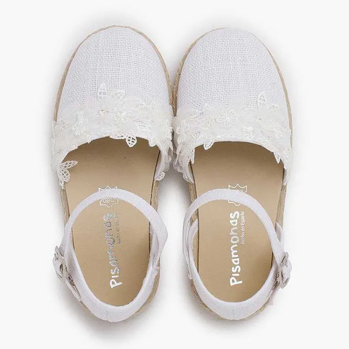 Pisamonas Espadrilles>Ceremony Espadrilles With Lace