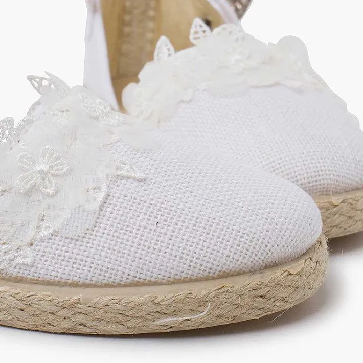 Pisamonas Espadrilles>Ceremony Espadrilles With Lace