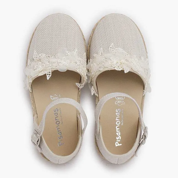 Pisamonas Espadrilles>Ceremony Espadrilles With Lace
