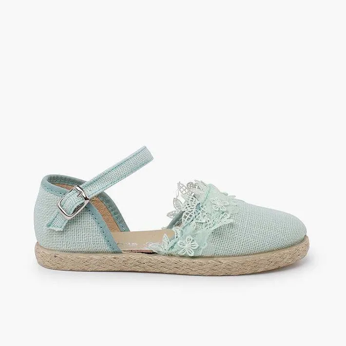 Pisamonas Espadrilles>Ceremony Espadrilles With Lace