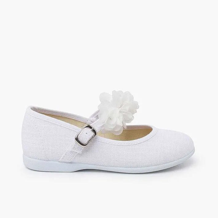 Pisamonas Communion Shoes>Ceremony Mary Janes Flower Straps
