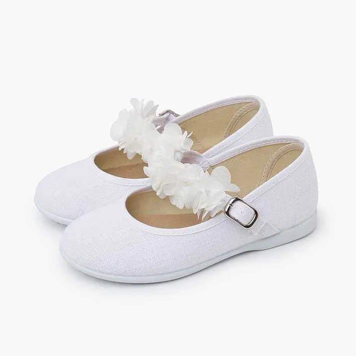Pisamonas Communion Shoes>Ceremony Mary Janes Flower Straps