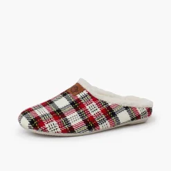 Pisamonas Slippers>Checked Pure Wool Slippers Colour Cuadros