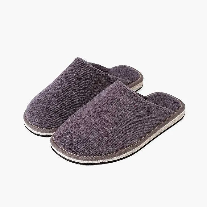 Pisamonas Slippers>Children'S Towel Slippers Colour Dark Grey