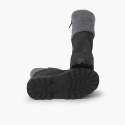 Pisamonas Boots>Children'S Wool Collar Boots Colour Grey