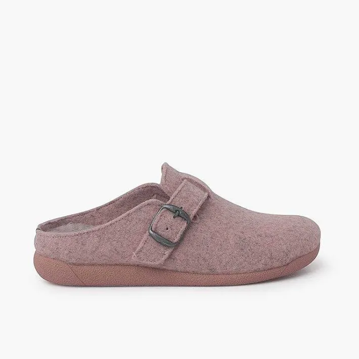 Pisamonas Slippers>Clogs House Buckle Padded Plant