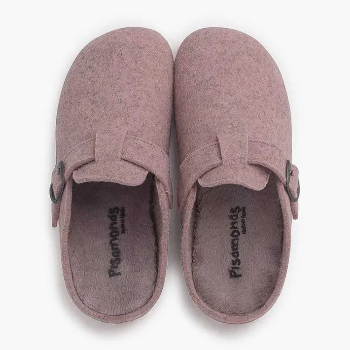 Pisamonas Slippers>Clogs House Buckle Padded Plant