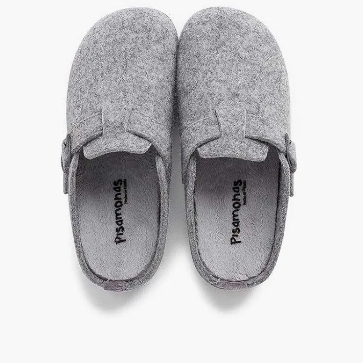 Pisamonas Slippers>Clogs House Buckle Padded Plant