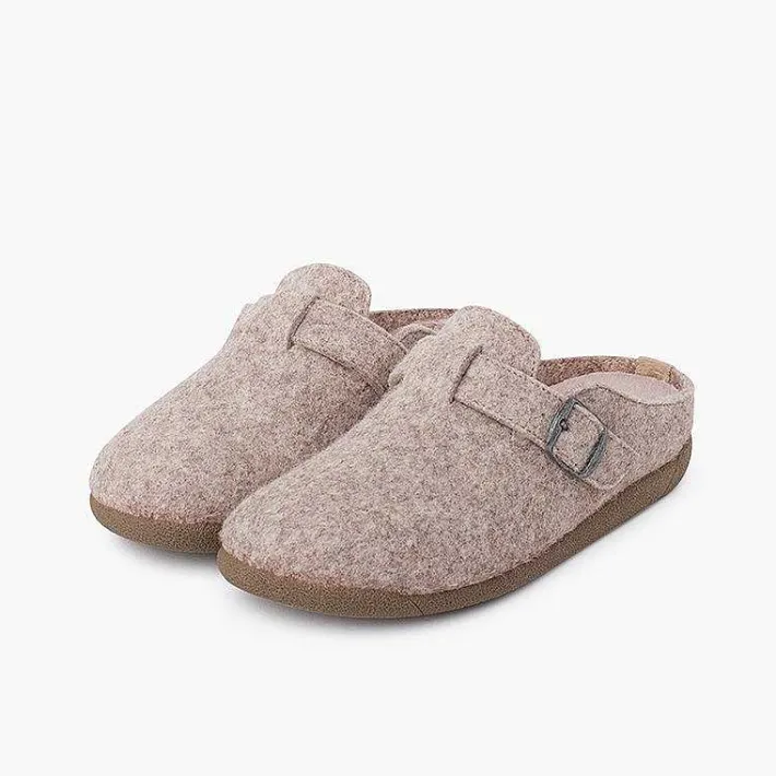 Pisamonas Slippers>Clogs House Buckle Padded Plant