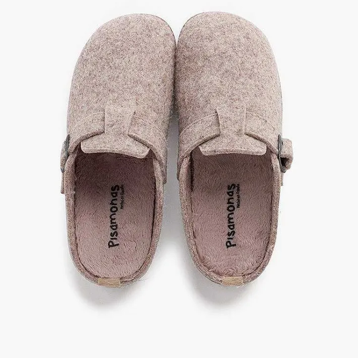 Pisamonas Slippers>Clogs House Buckle Padded Plant