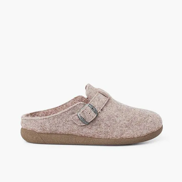 Pisamonas Slippers>Clogs House Buckle Padded Plant