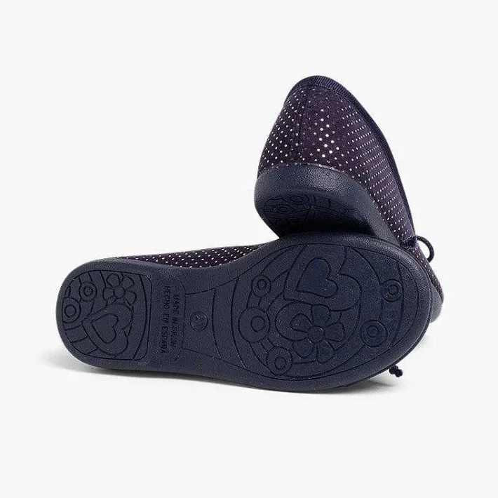 Pisamonas Ballet Pumps And Flats>Combined Serratex Ballet Shoes With Shiny Little Dots