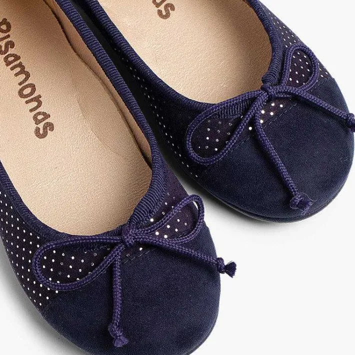 Pisamonas Ballet Pumps And Flats>Combined Serratex Ballet Shoes With Shiny Little Dots