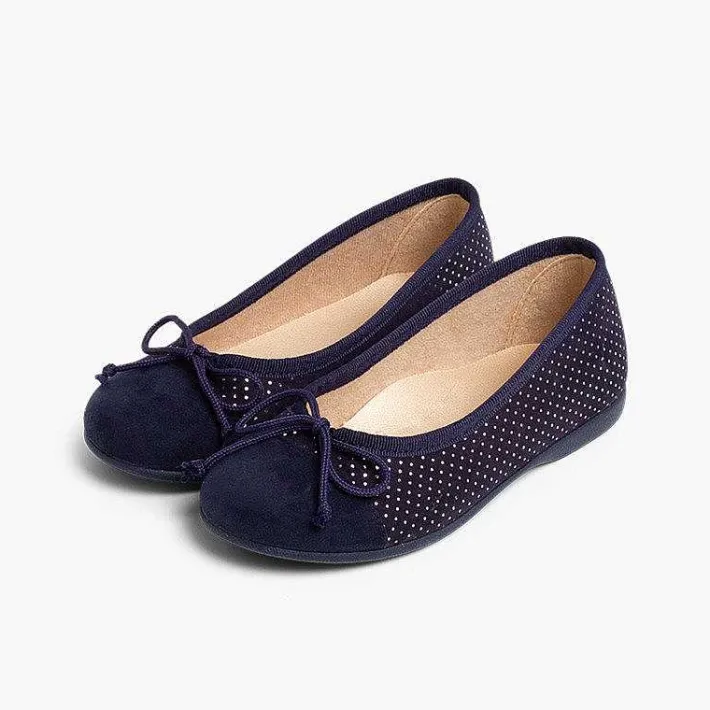Pisamonas Ballet Pumps And Flats>Combined Serratex Ballet Shoes With Shiny Little Dots