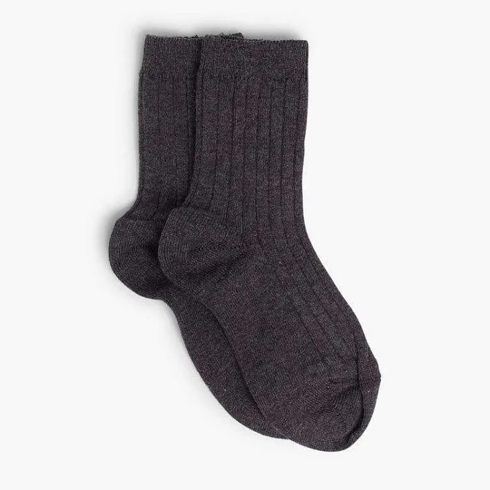 Pisamonas School Shoes>Condor Short Ribbed Socks