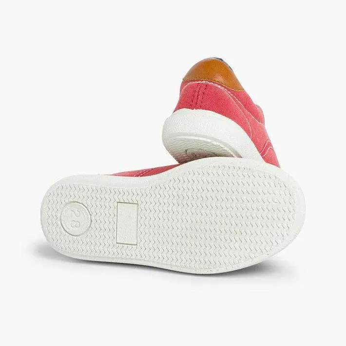 Pisamonas Trainers>Contrast Lace-Up Canvas Sneakers