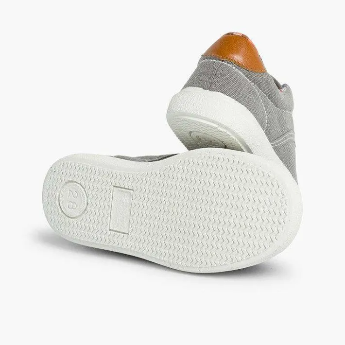 Pisamonas Trainers>Contrast Lace-Up Canvas Sneakers