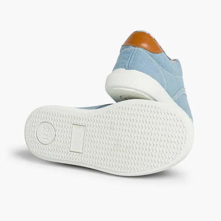 Pisamonas Trainers>Contrast Lace-Up Canvas Sneakers