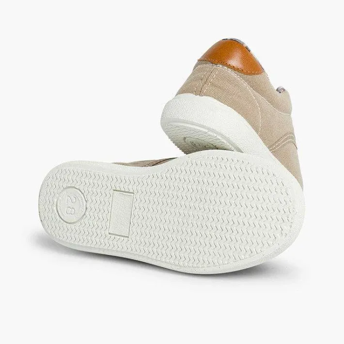 Pisamonas Trainers>Contrast Lace-Up Canvas Sneakers