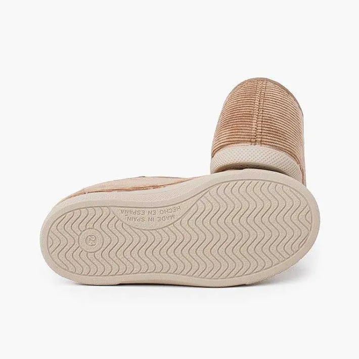 Pisamonas Trainers>Corduroy Rubber Toe Cap Sneakers
