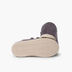 Pisamonas Trainers>Corduroy Trainers With Rubber Toe And Double Closure